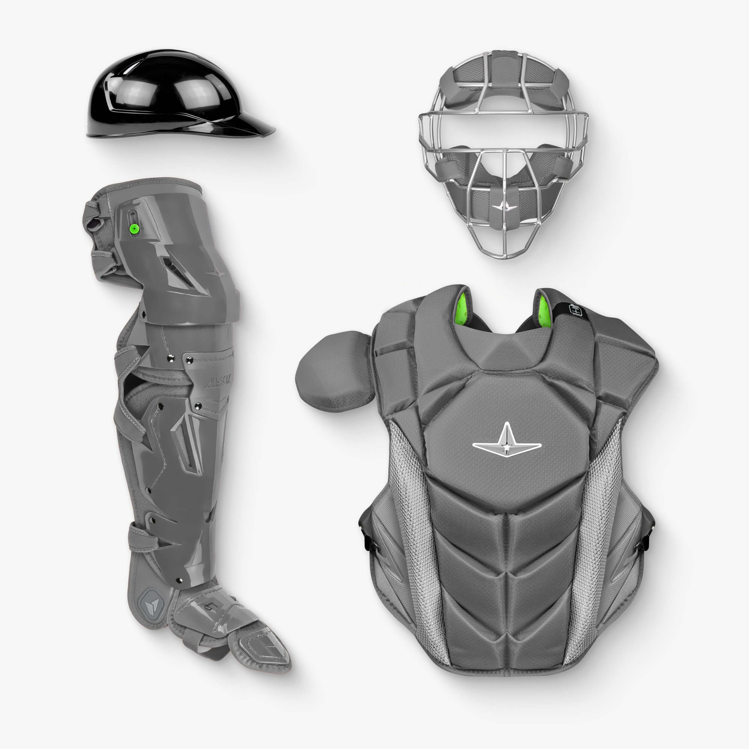 All-Star MVP-PRO™ Series Traditional Mask Adult Baseball Catcher's Gear Set