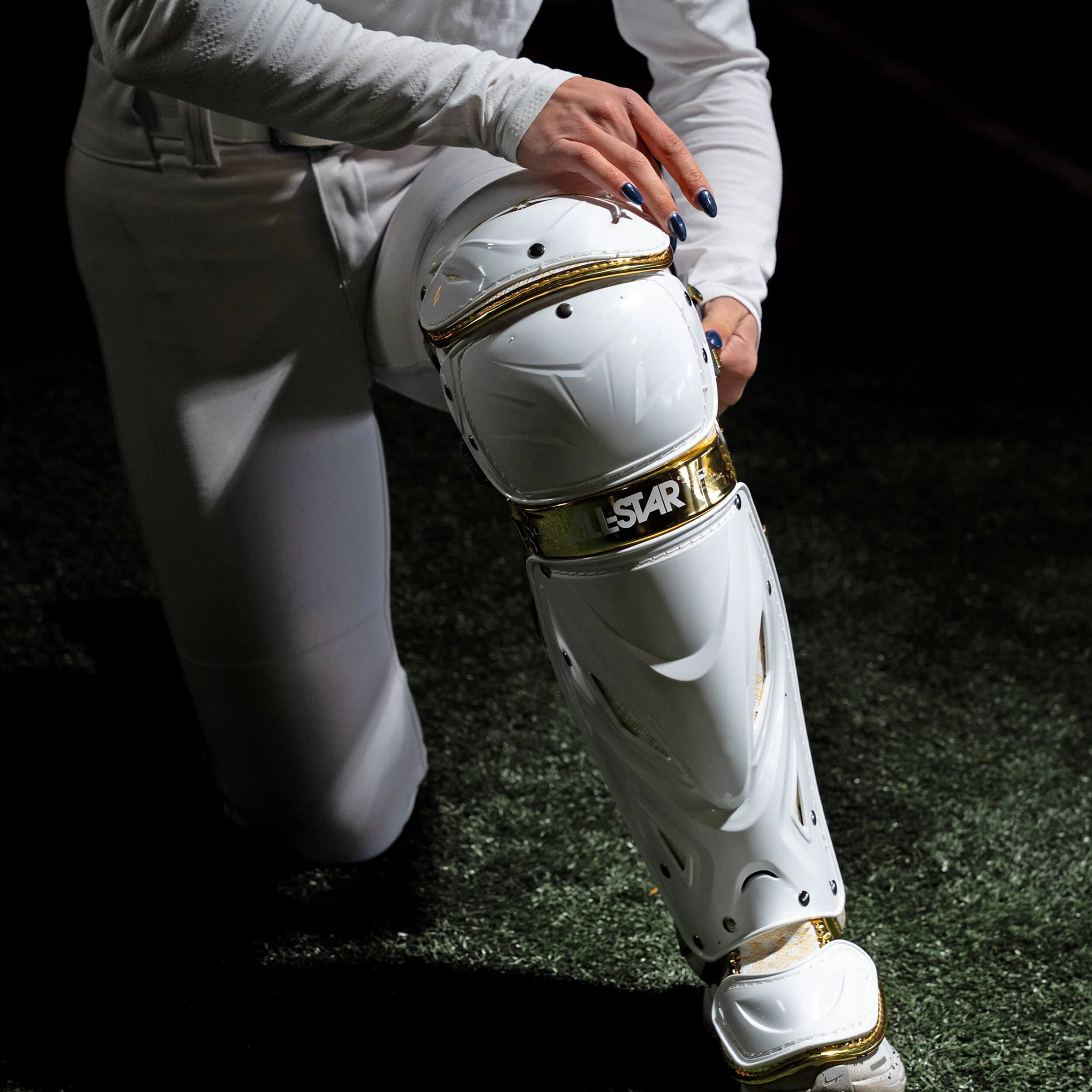 All-Star PHX™ Gold Diamond Collection Paige Halstead Youth Fastpitch Catcher's Gear Set