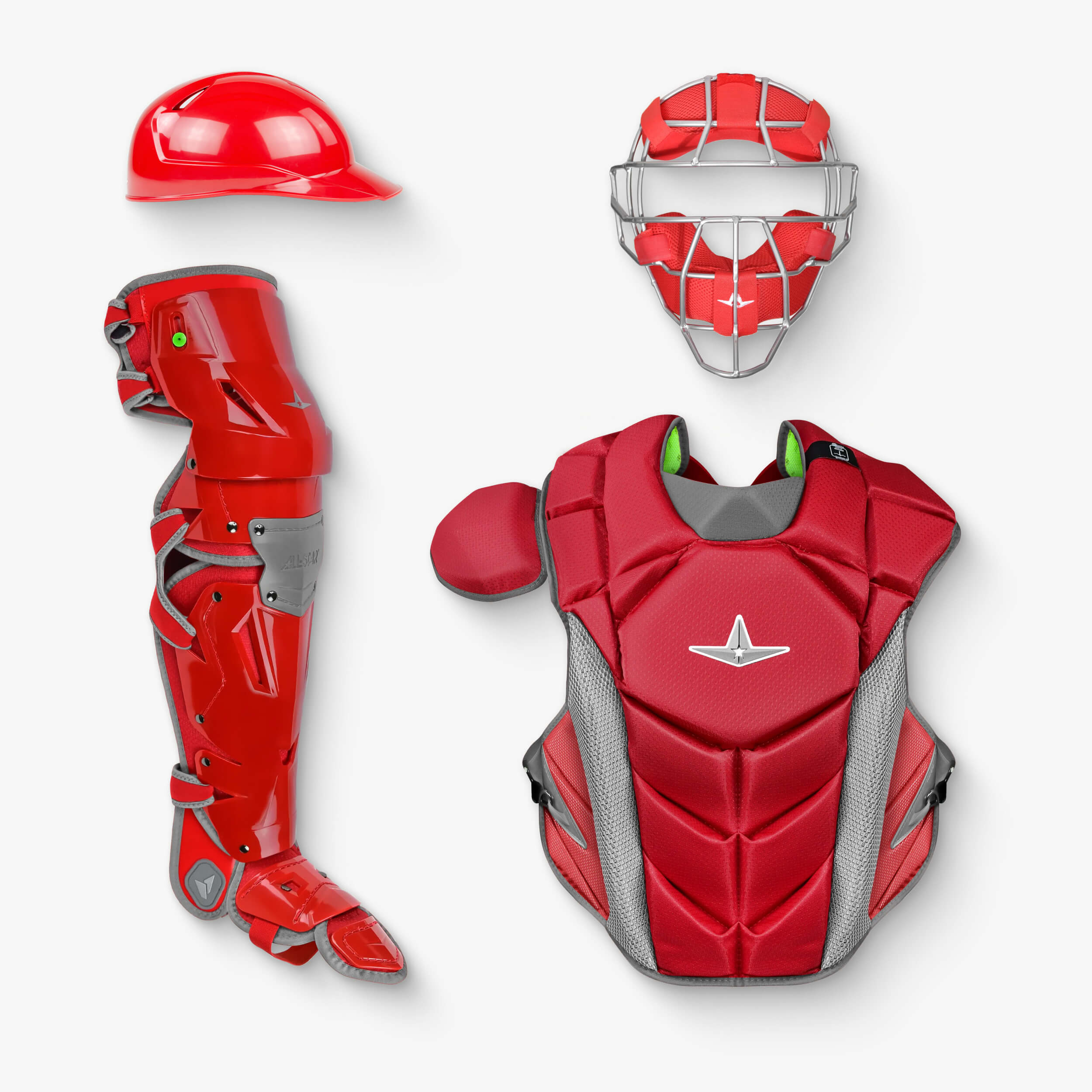 All-Star MVP-PRO™ Series Traditional Mask Adult Baseball Catcher's Gear Set