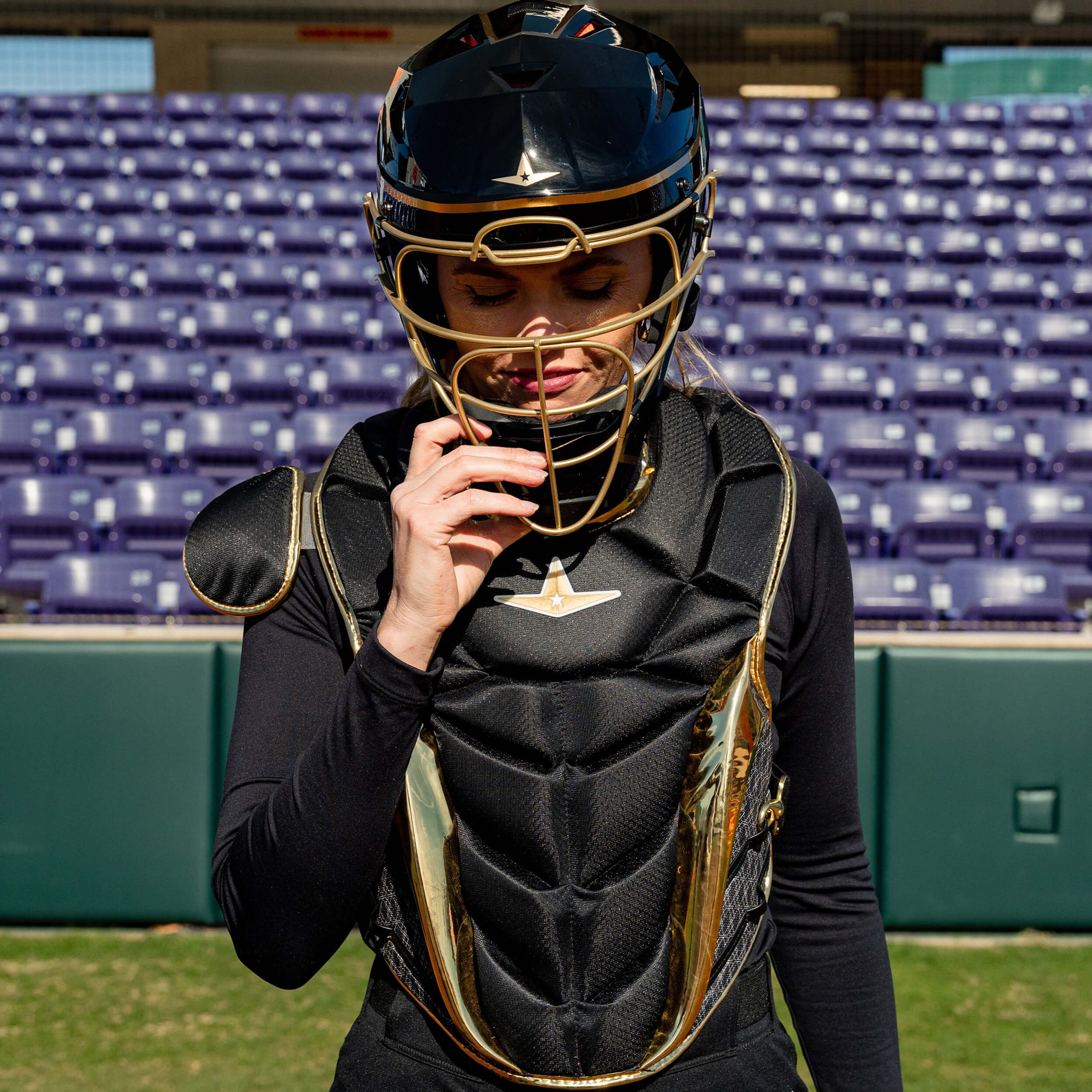 All-Star PHX™ Gold Diamond Collection Paige Halstead Intermediate Fastpitch Catcher's Gear Set