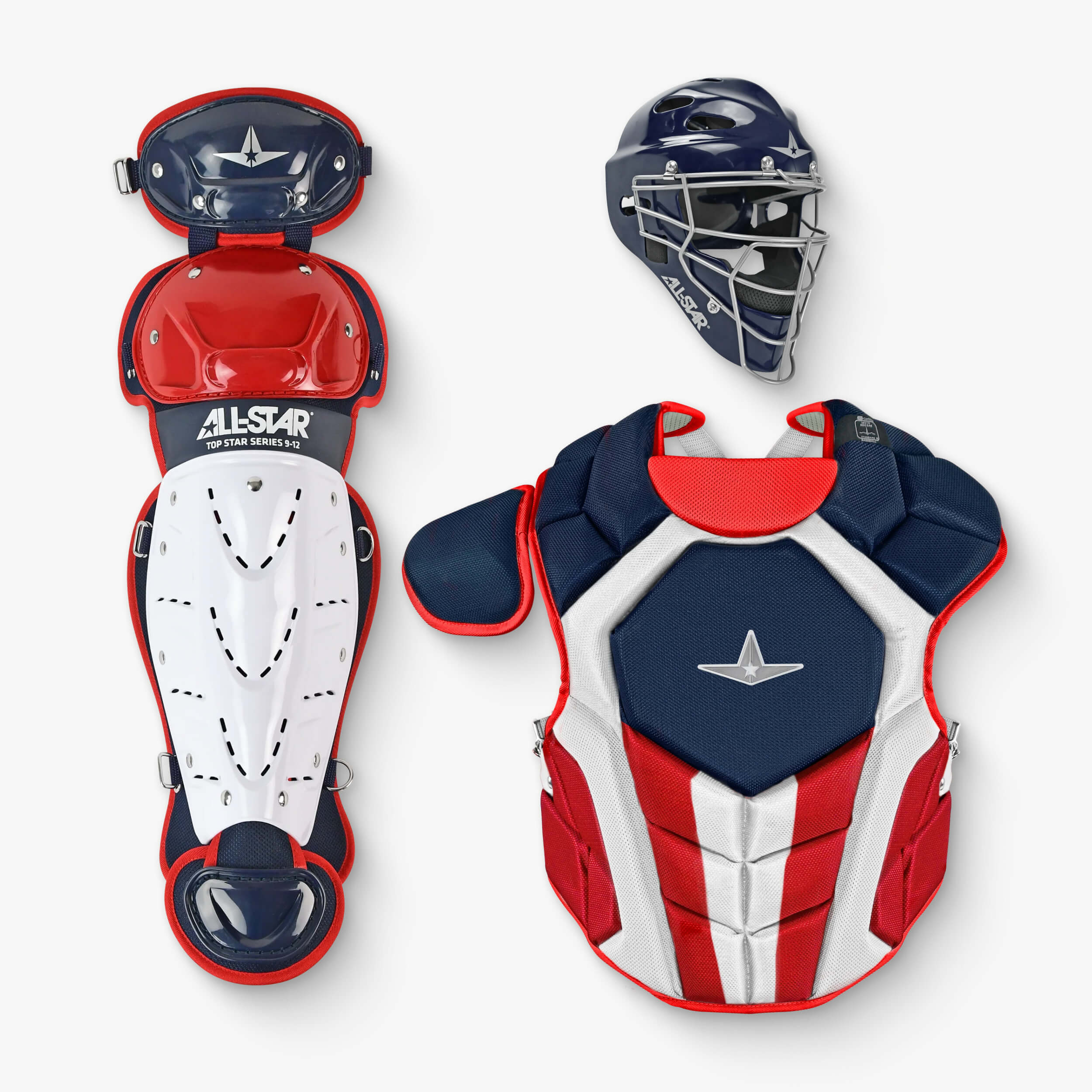 All-Star Top Star™ Ages 9-12 Baseball Catcher's Gear Set