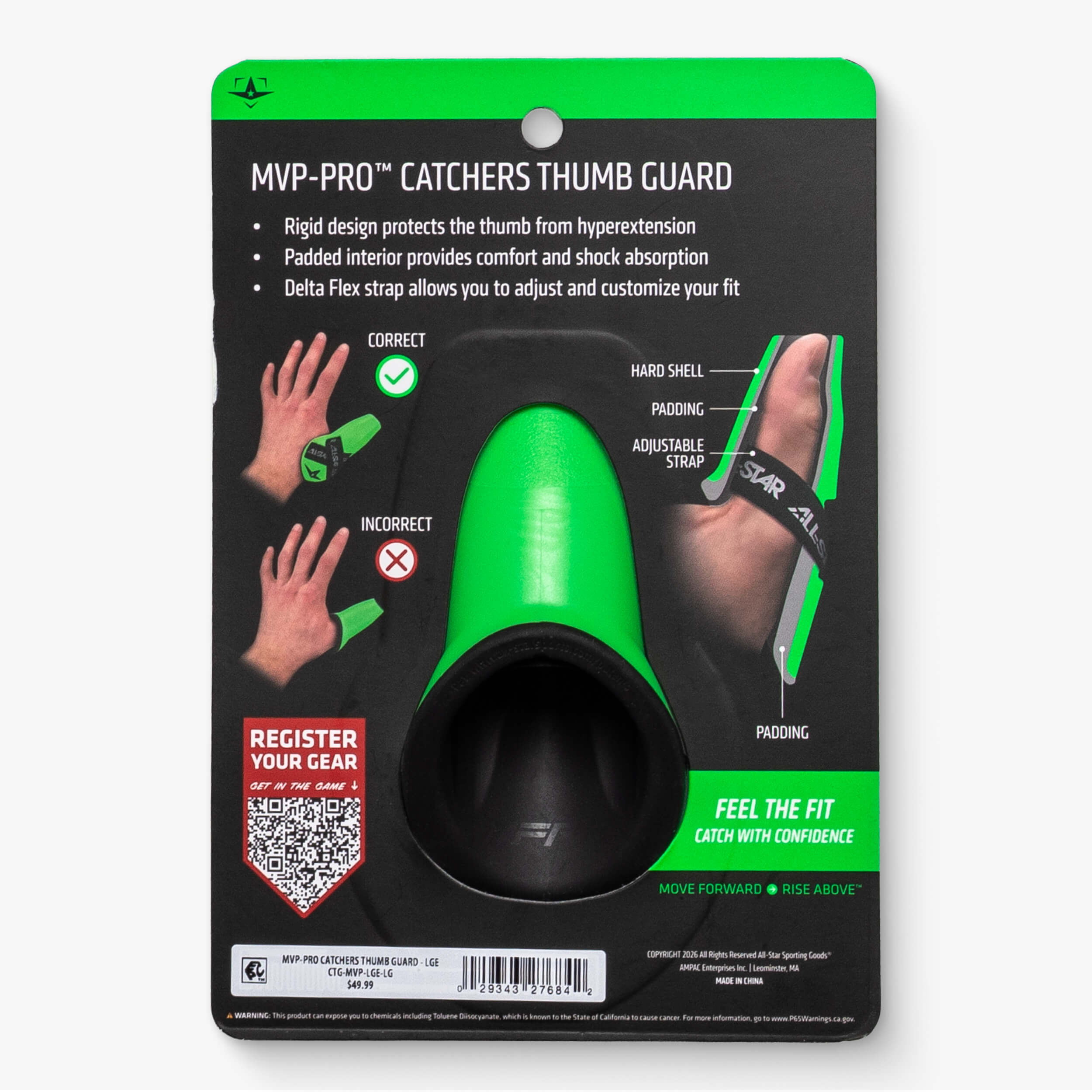 All-Star MVP-PRO™ Catcher's Thumb Guard