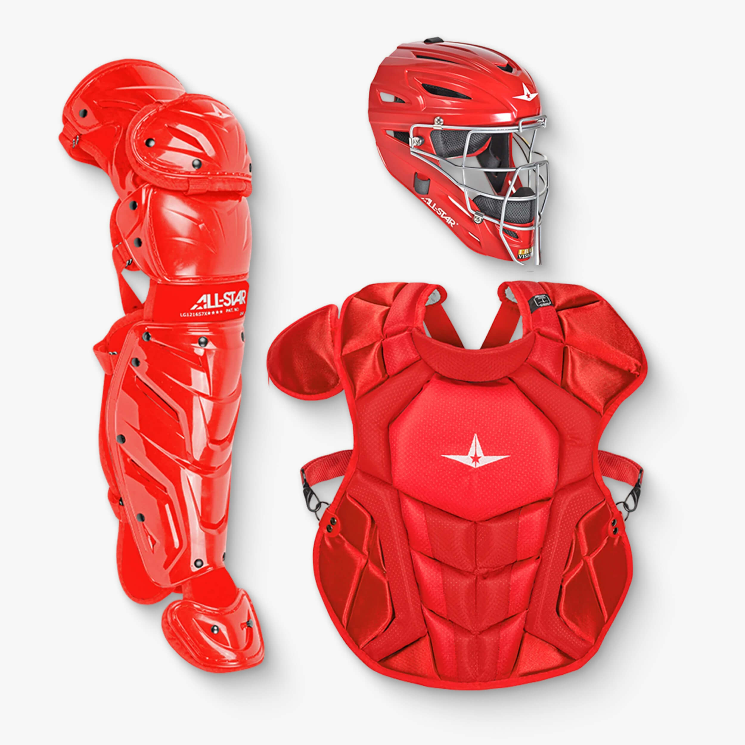 All-Star S7 AXIS™ Solid Colors Adult Baseball Catcher's Gear Set
