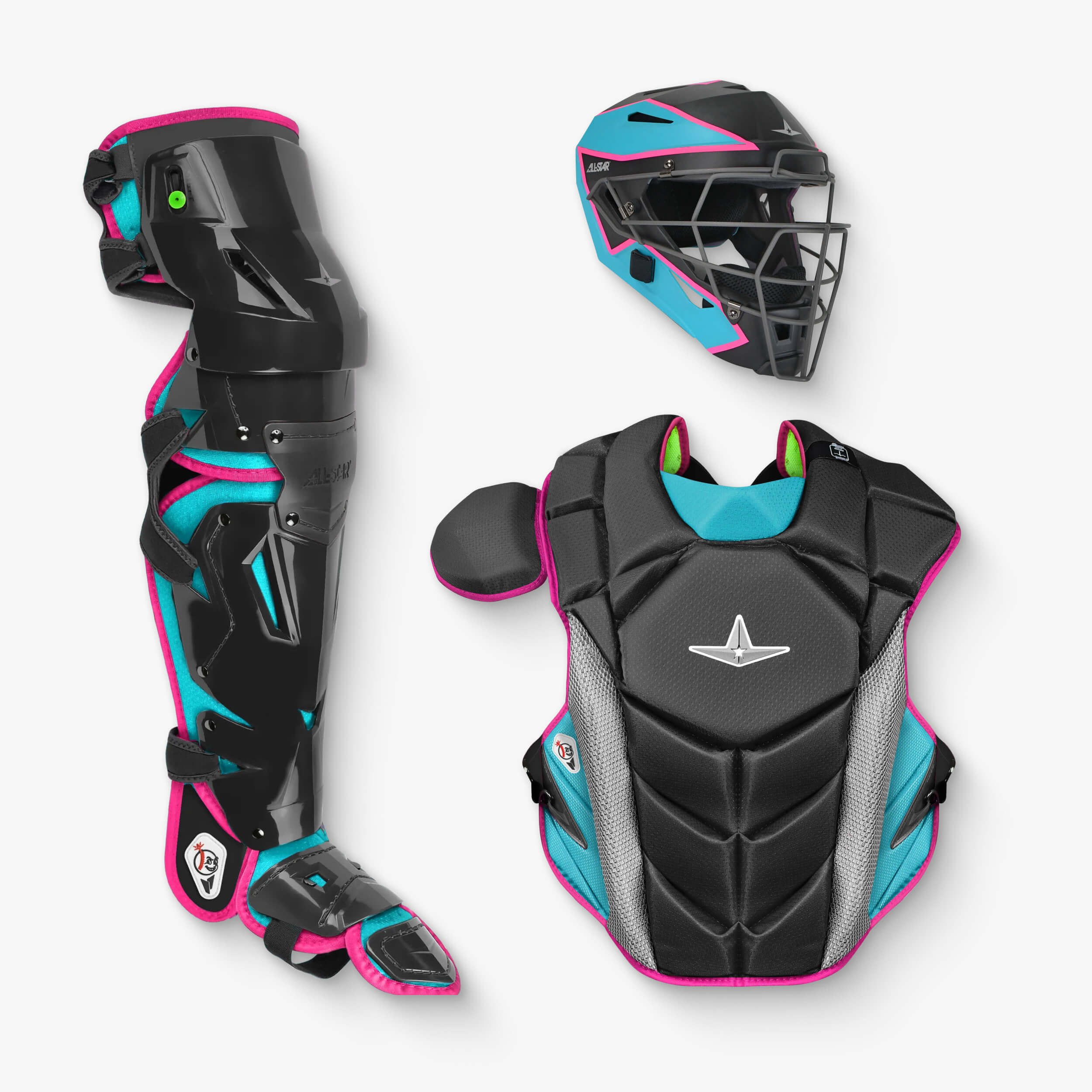 All-Star MVP-PRO™ Short Fuse Series Intermediate Baseball Catcher's Gear Set