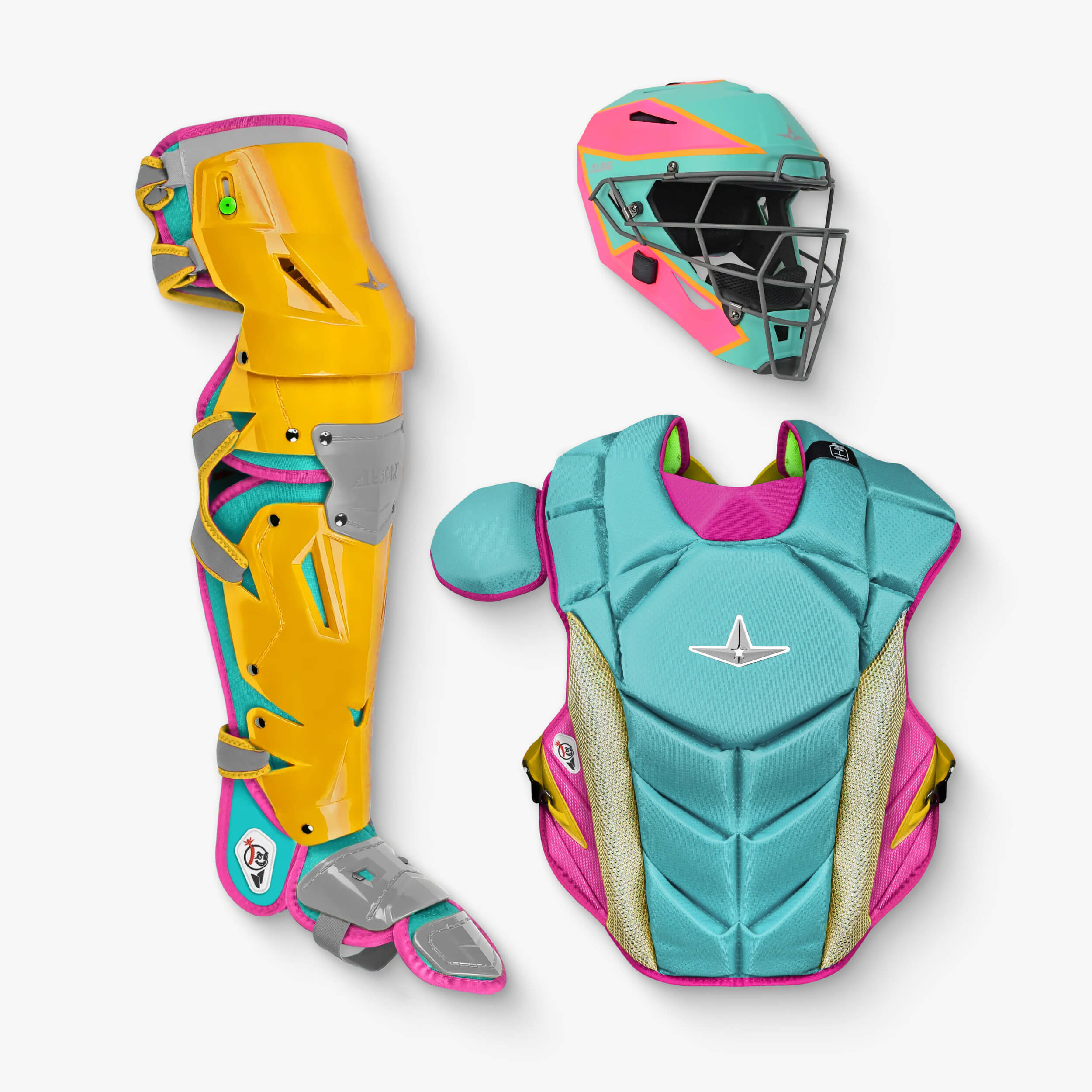 All-Star MVP-PRO™ Short Fuse Series Intermediate Baseball Catcher's Gear Set