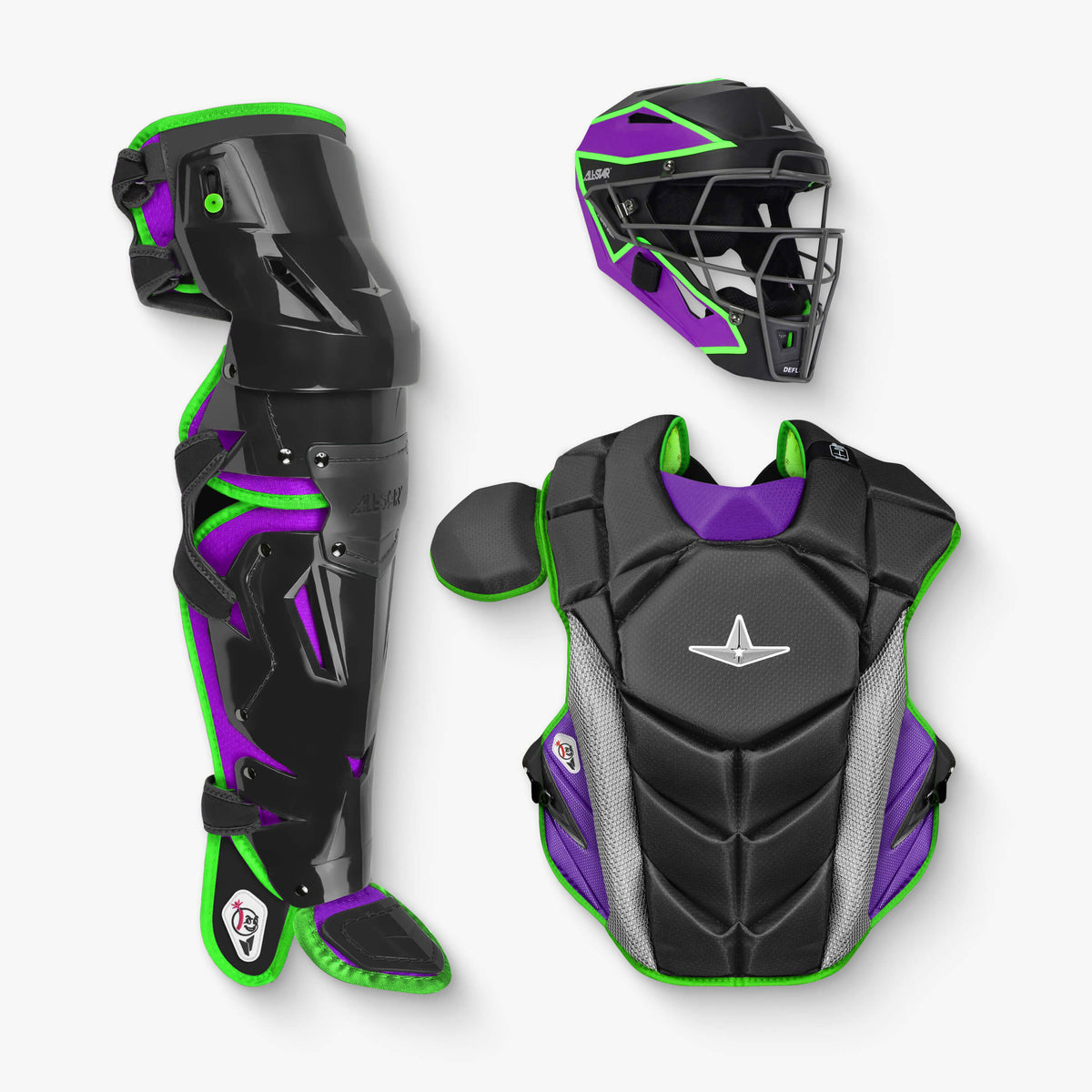 All-Star MVP-PRO™ Short Fuse Series Intermediate Baseball Catcher's Gear Set