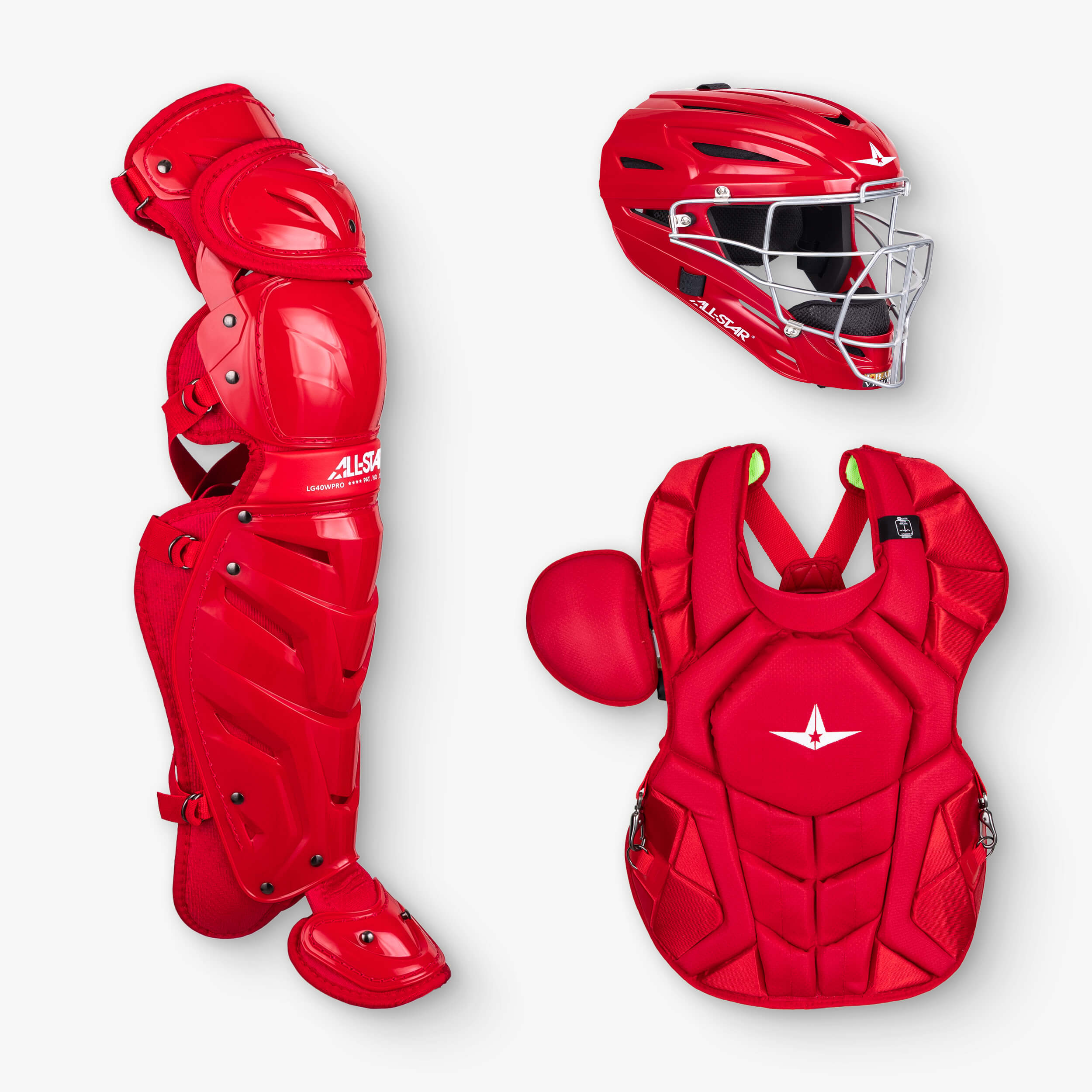 All-Star S7 AXIS™ Solid Colors Adult Baseball Catcher's Gear Set