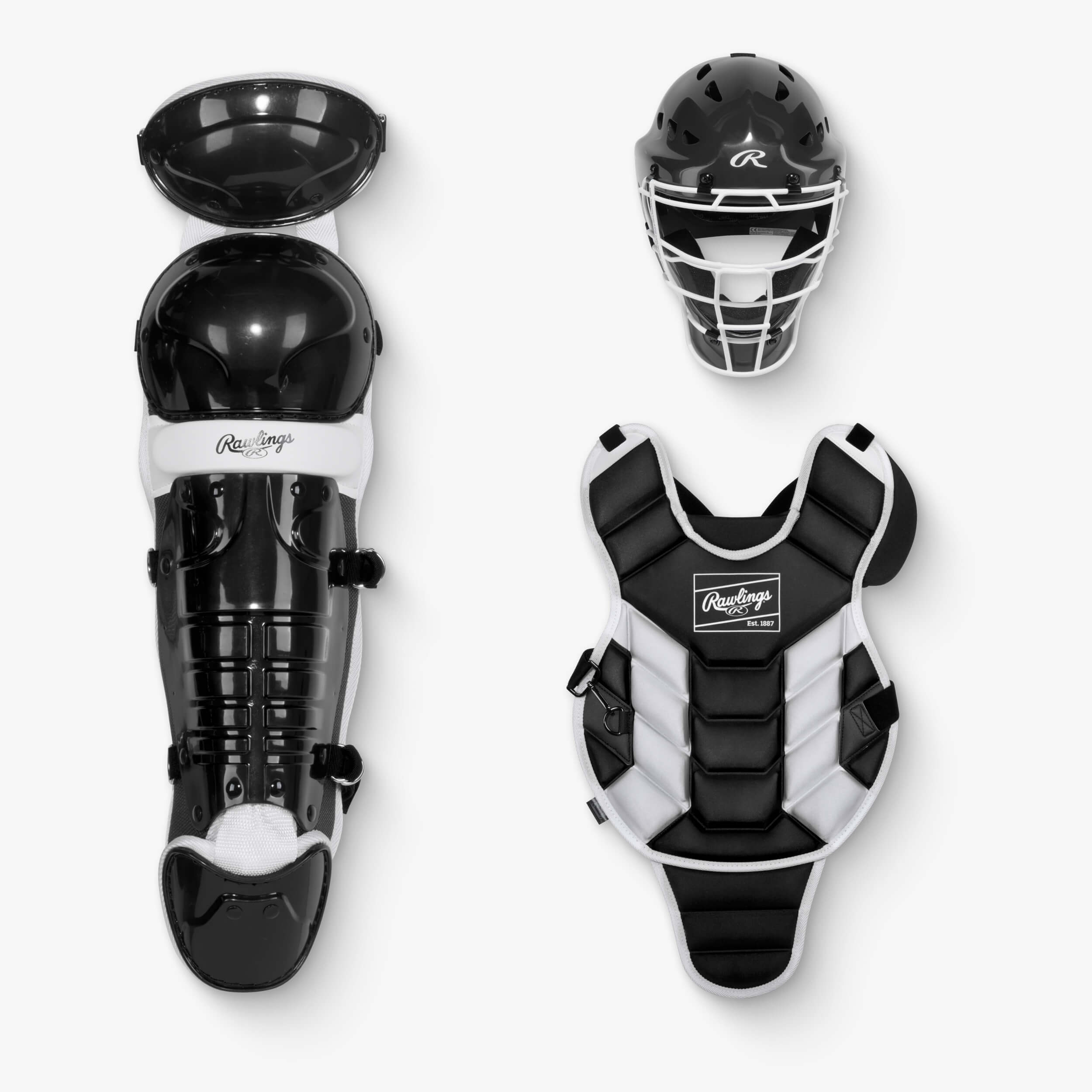 Rawlings Player 3 Series Ages 12 & Under Youth Baseball Catcher's Gear Set