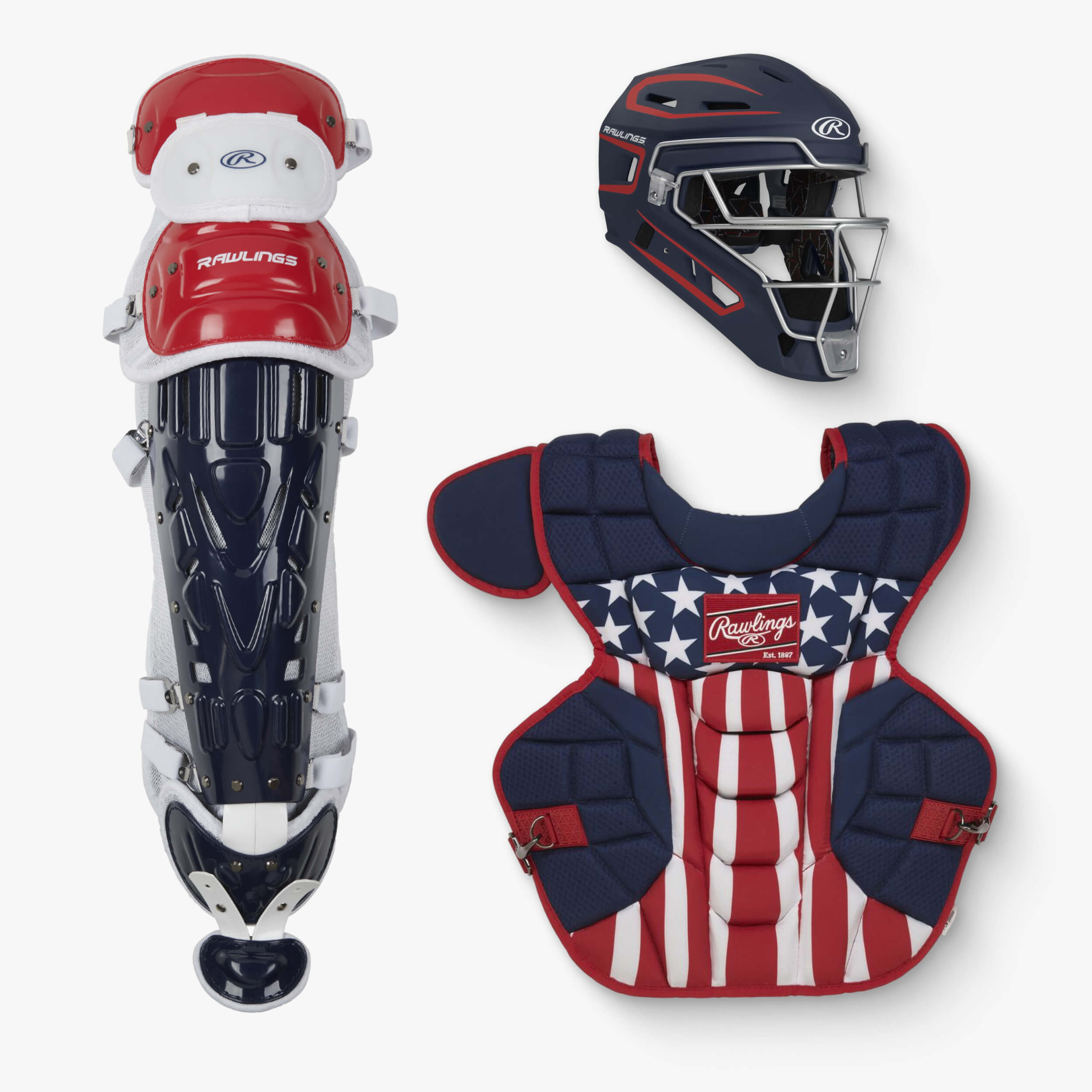 Rawlings VELO 2.0 Adult Baseball Catcher's Gear Set