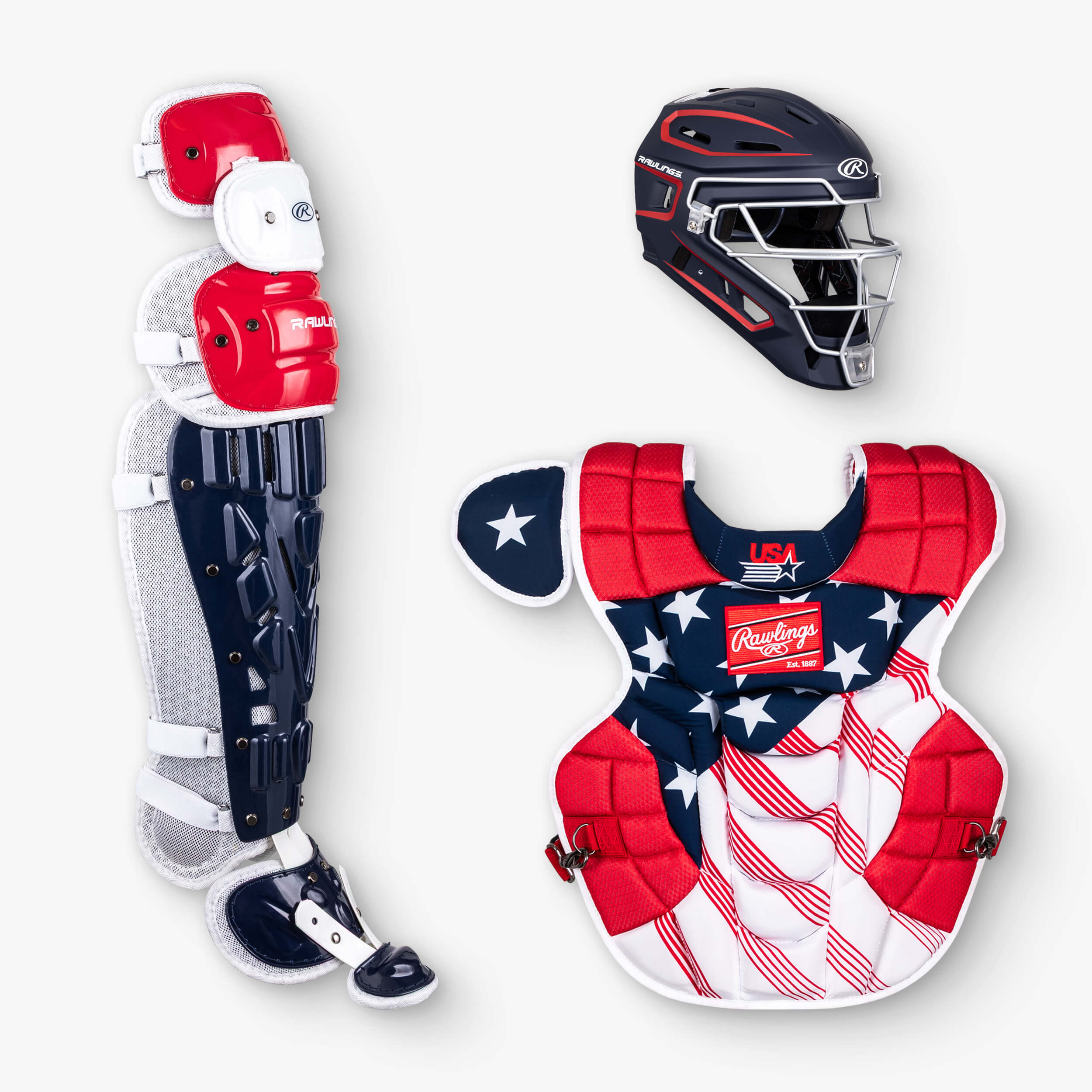 Rawlings VELO 2.0 Adult Baseball Catcher's Gear Set