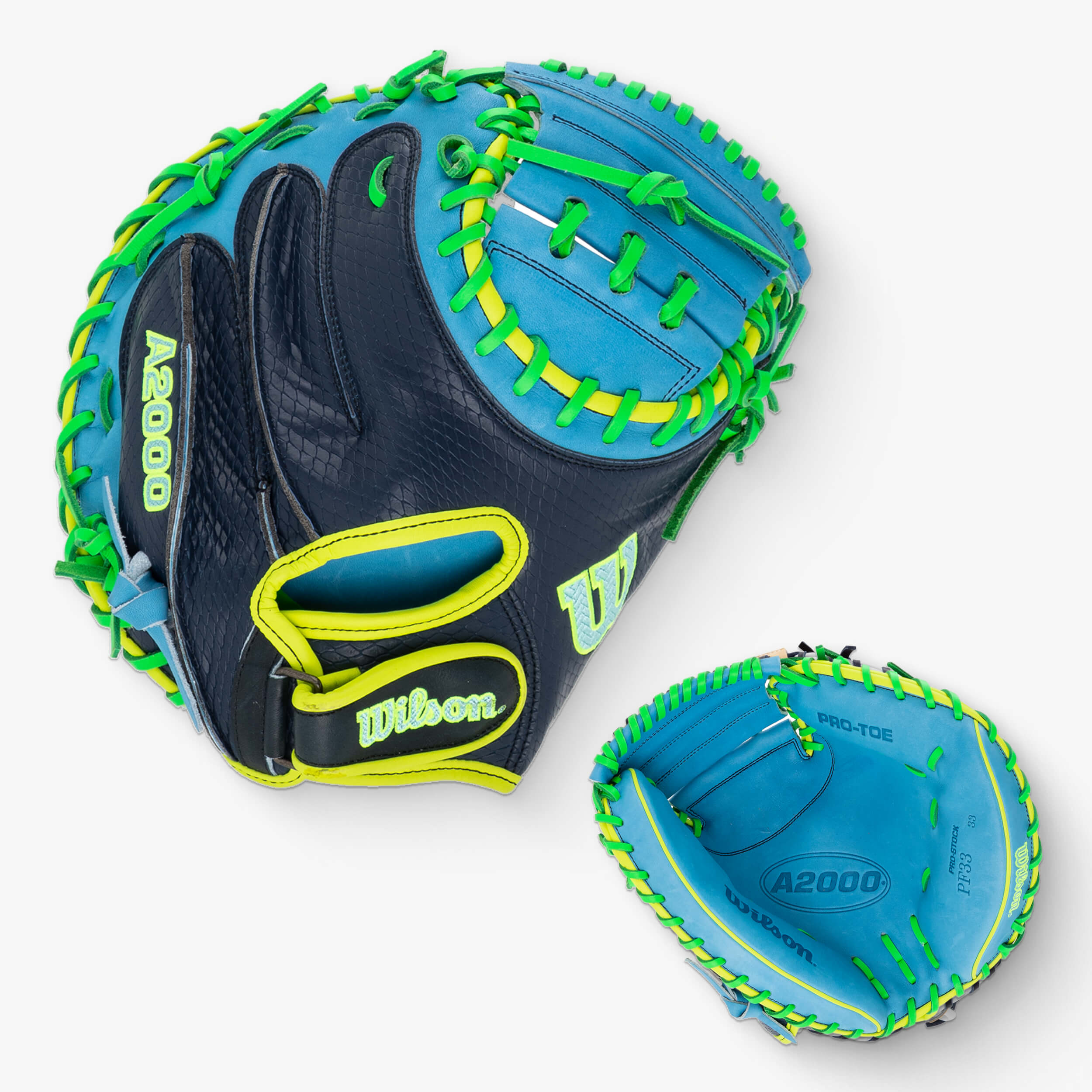 Wilson A1000 SuperSnakeSkin CM33 WBW10396633 33" Baseball Catcher's Mitt